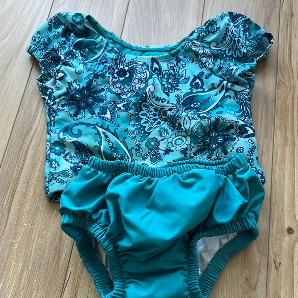 George Blue Floral Bikini Swimwear